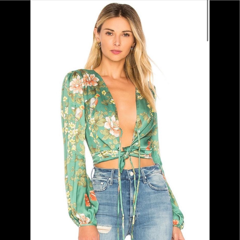 Majorelle long sleeve blouse